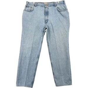 County Seat Relaxed Fit Jeans Men's 36x27 Light Wash Blue Denim Pants Vintage